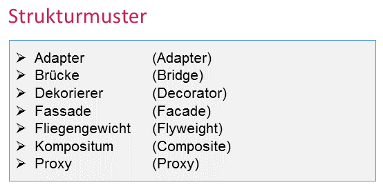 Strukturmuster - Design Patterns